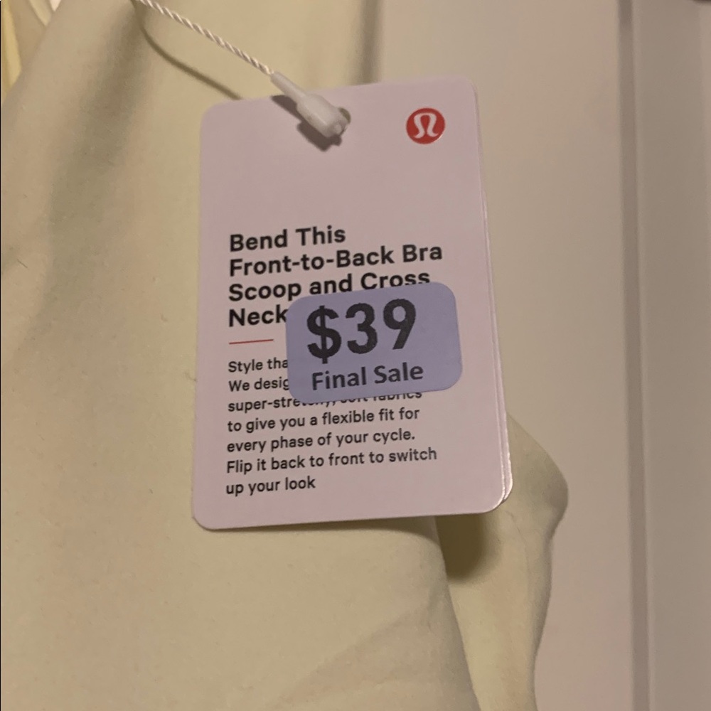Lululemon Athletica Bend This Yellow Sports Bra
Sz S/M, NWT - Picture 3 of 6